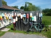 The Bike Nesting with Lobster Buoys