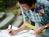 Mom Signing our Wedding Certificate