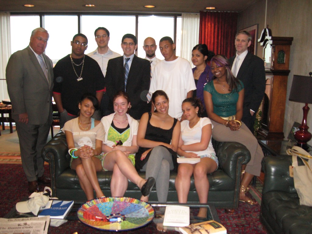 Civics meeting with Mayor Menino and Hyde Square Task Force Campaign for Civics