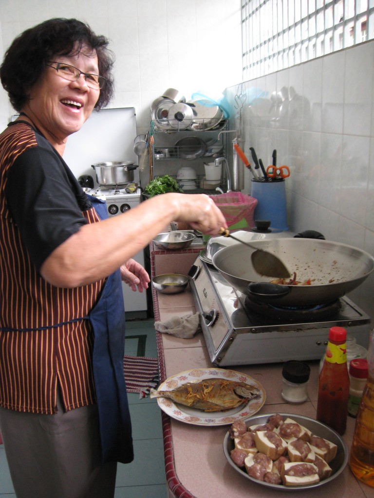 Auntie in kitchen Auntie in kitchen