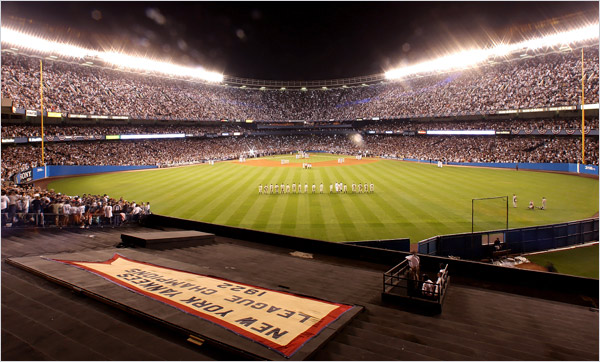 Yankee Stadium in evening Yankee Stadium in evening