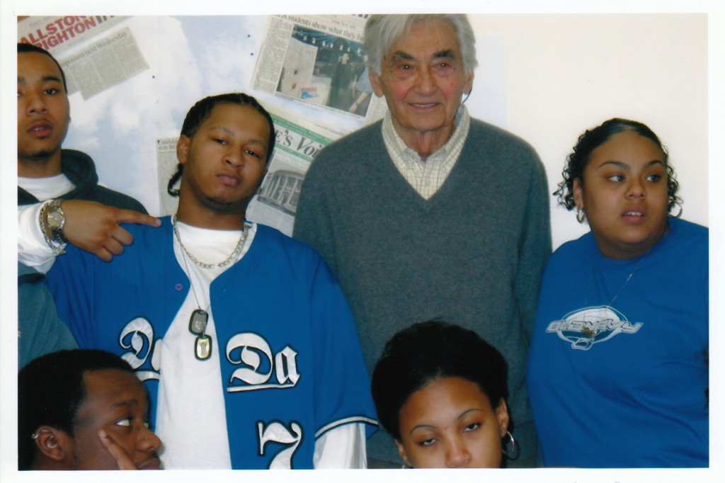 Howard Zinn with my students