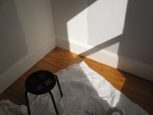Baseboard trim with welcome sun