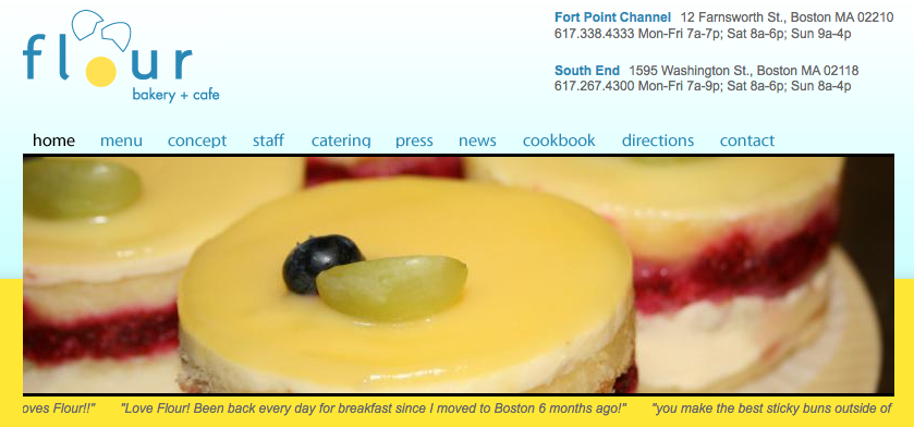 Flour bakery header