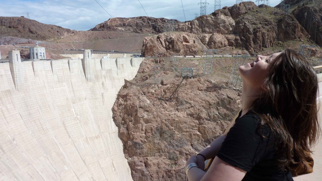 Sarah on Hoover Dam