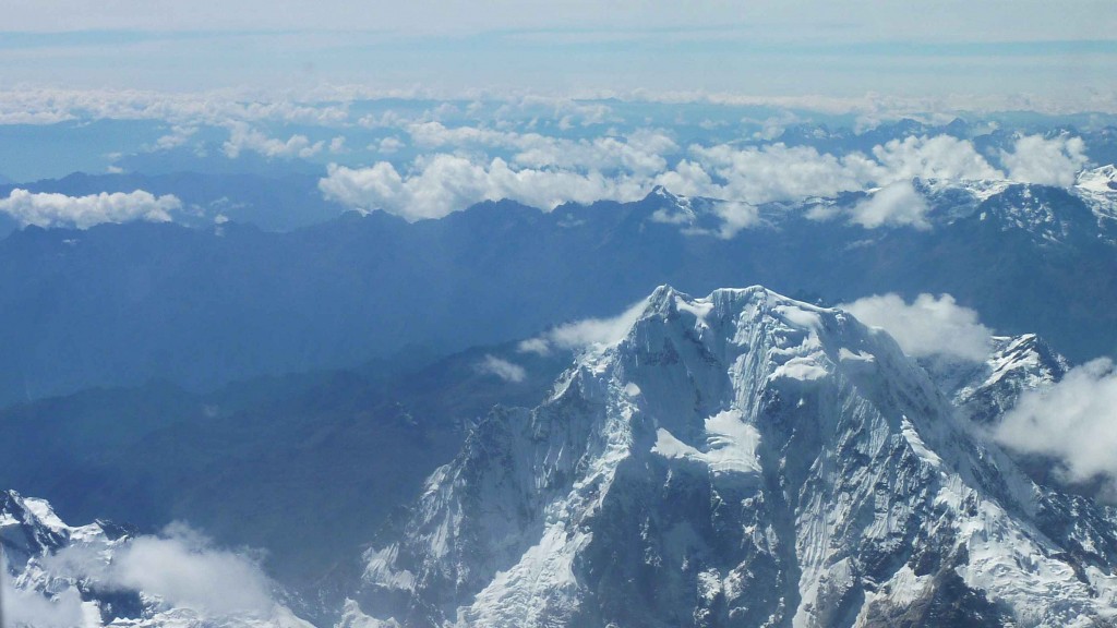 Incredible view in flight from Lima to Cuzco