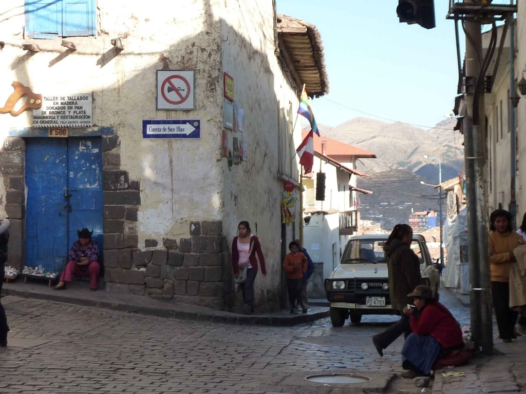 Navigating the streets in Cuzco