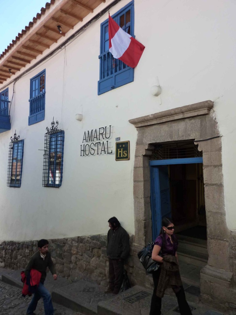 Our first hostel in Cuzco-- Amaru I
