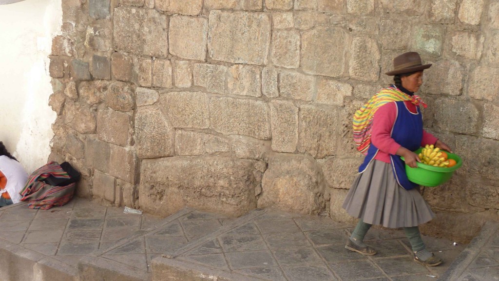 Woman in traditional Peruvian dress