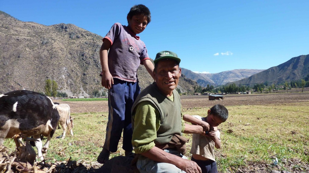Peruvian campesino family we met