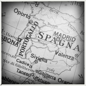 Portugal Old World Map